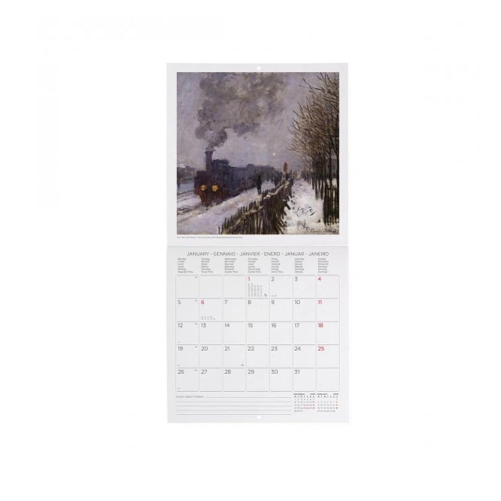 Μηνιαίο Επιτοίχιο Ημερολόγιο 2026 Claude Monet 18x18cm CAL260119 Legami - 1