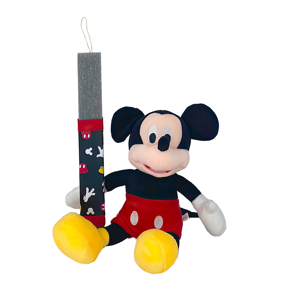 Χειροποίητη Αρωματική Λαμπάδα με Λούτρινο Mickey Mouse - 53033
