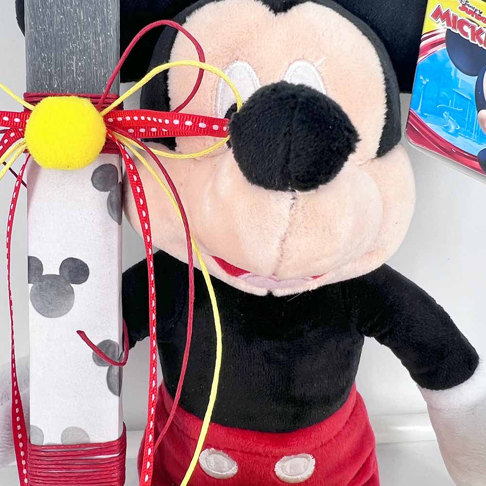 Χειροποίητη Αρωματική Λαμπάδα με Μικρό Λούτρινο Mickey Mouse  - 3