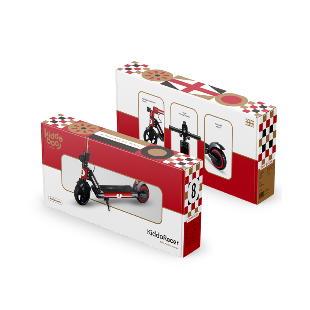 Ε-Scooter Δίτροχο KiddoRacer Red KBJY65LRED Kiddoboo - 1