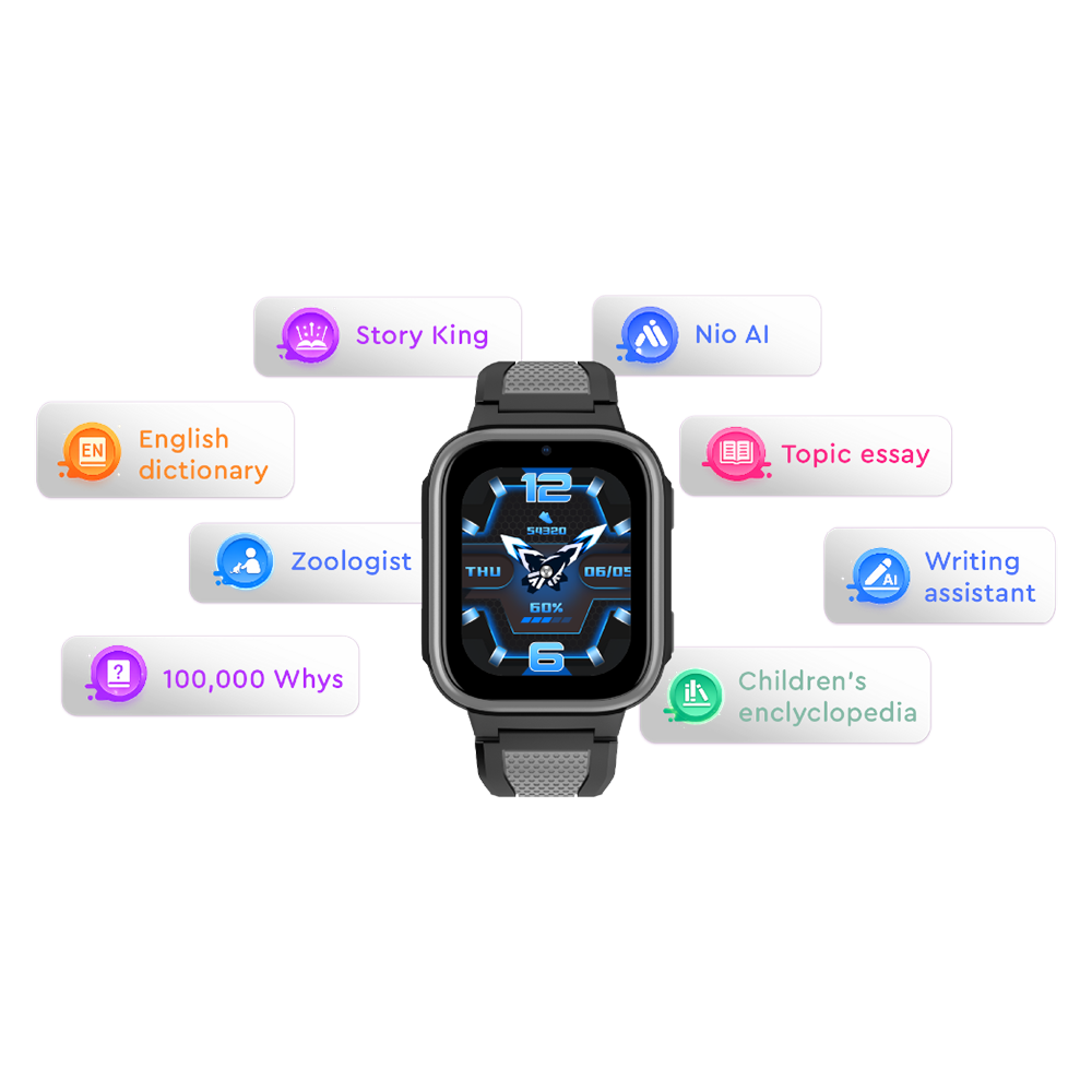 Smartwatch AI K10 4G BLACK KBLGK10BLK Kiddoboo - 1