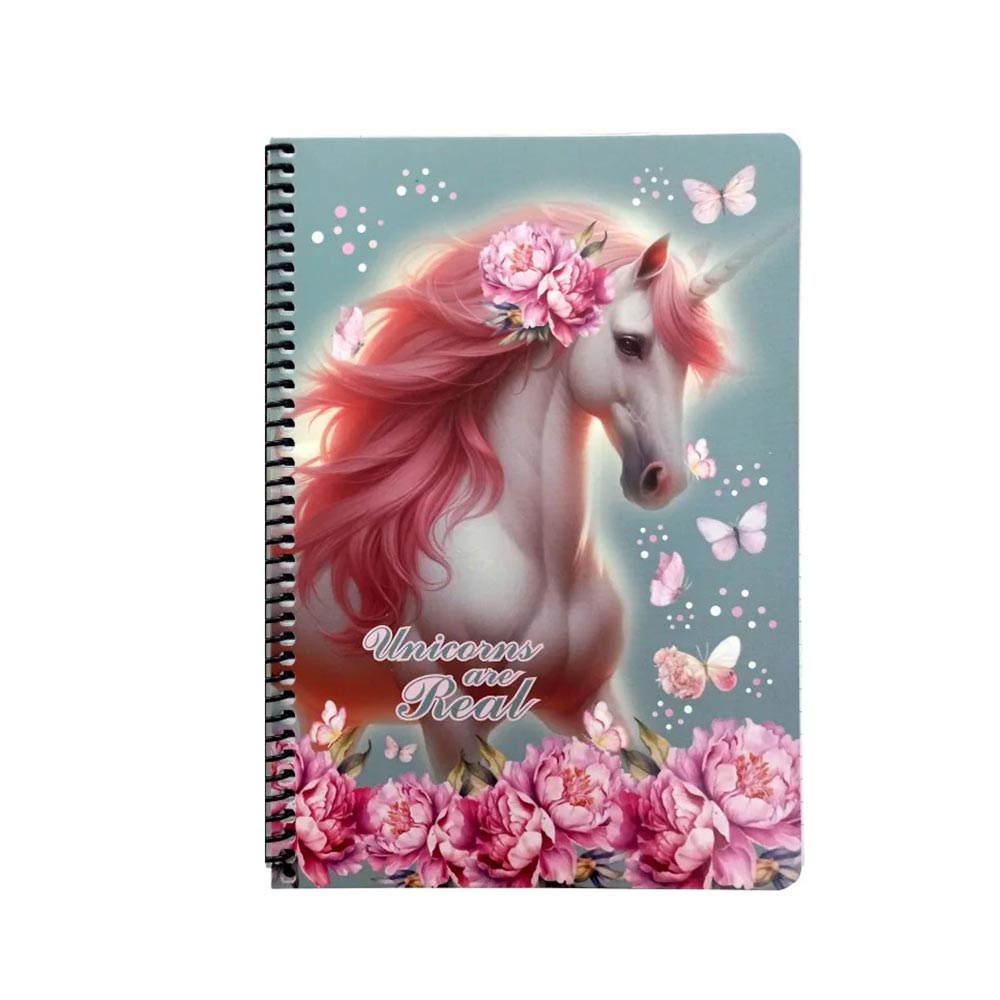 Τετράδιο Β5 Σπιράλ 70Φ 2Θ 17x25 Butterfly Unicorn 357-21402 Back Me Up - 105444