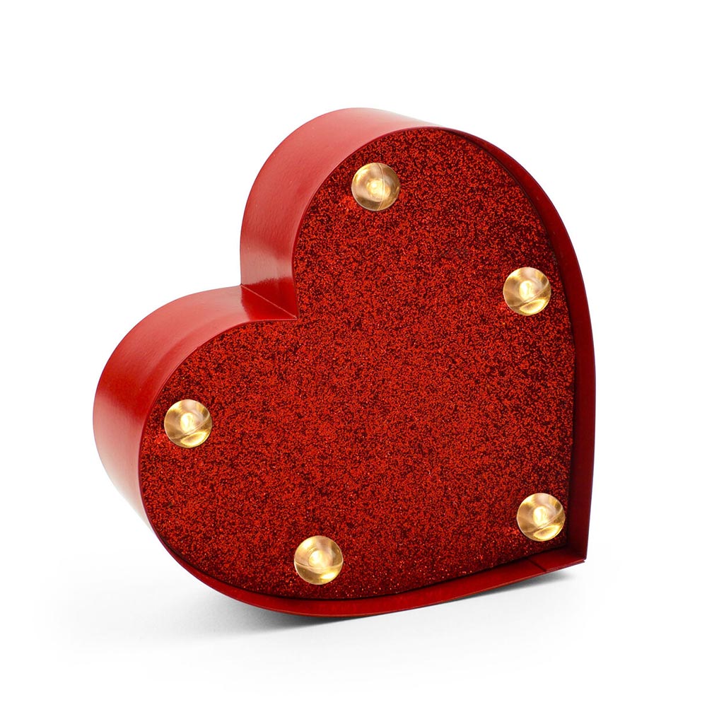 Διακοσμητικό Φωτιστικό Led Glitter Heart LELI0044 Legami - 28795