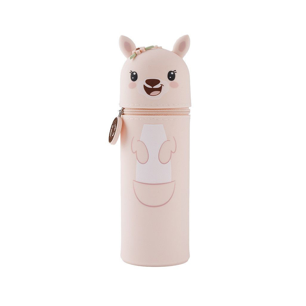 Κασετίνα - Μολυβοθήκη Σιλικόνης Kangaroo Rosy 24112 Lulubug Handmade - 117985