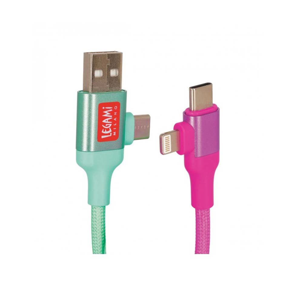 Μαγνητικό Καλώδιο Πολλαπλής Φόρτισης Magnetic 4-IN-1Charging Cable - Electric Aura- MCC0002 Legami - 3