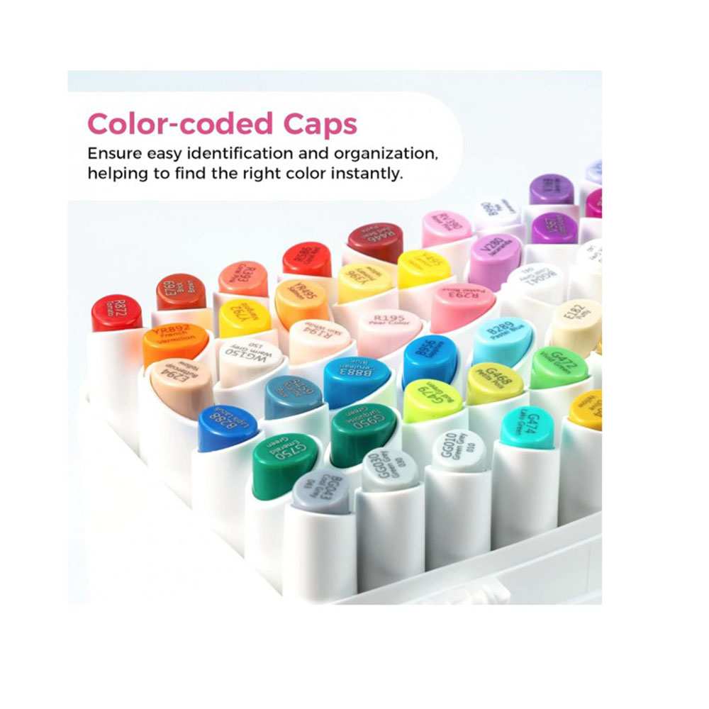 Μαρκαδόροι Αλκοόλης 60 τεμαχίων Διπλής Μύτης Kaala Manga OHU-Y30-80405-39 Ohuhu - 3