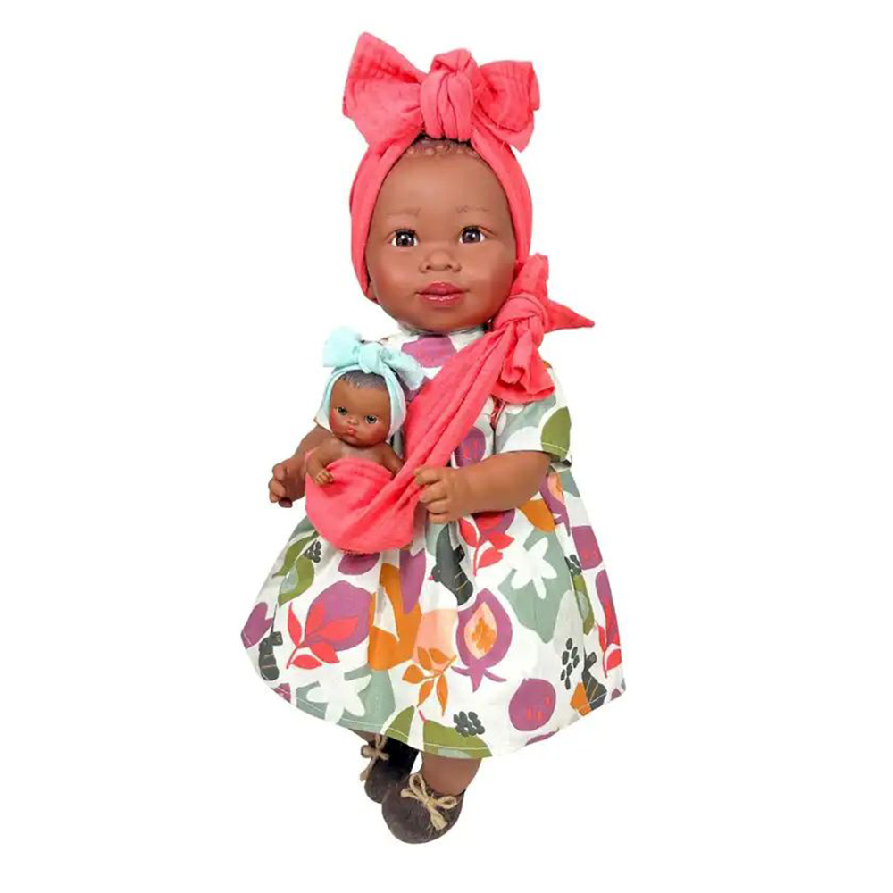 Μωρό Maria εξωτική με μωρό και μάρσιπο 45CM NDO-4450 Nines D'Onil - 109245