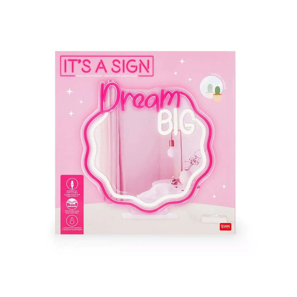 Καθρέφτης με Φως Neon-Effect LED Light - It's a Sign- NLM0001 Legami - 110915