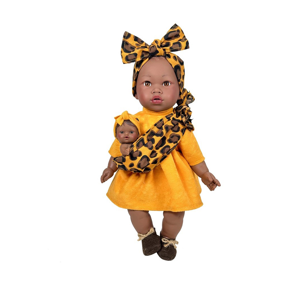 Μωρό Alica με μάρσιπο και κίτρινο φόρεμα NDO-3730 Nines D’Onil - 109239