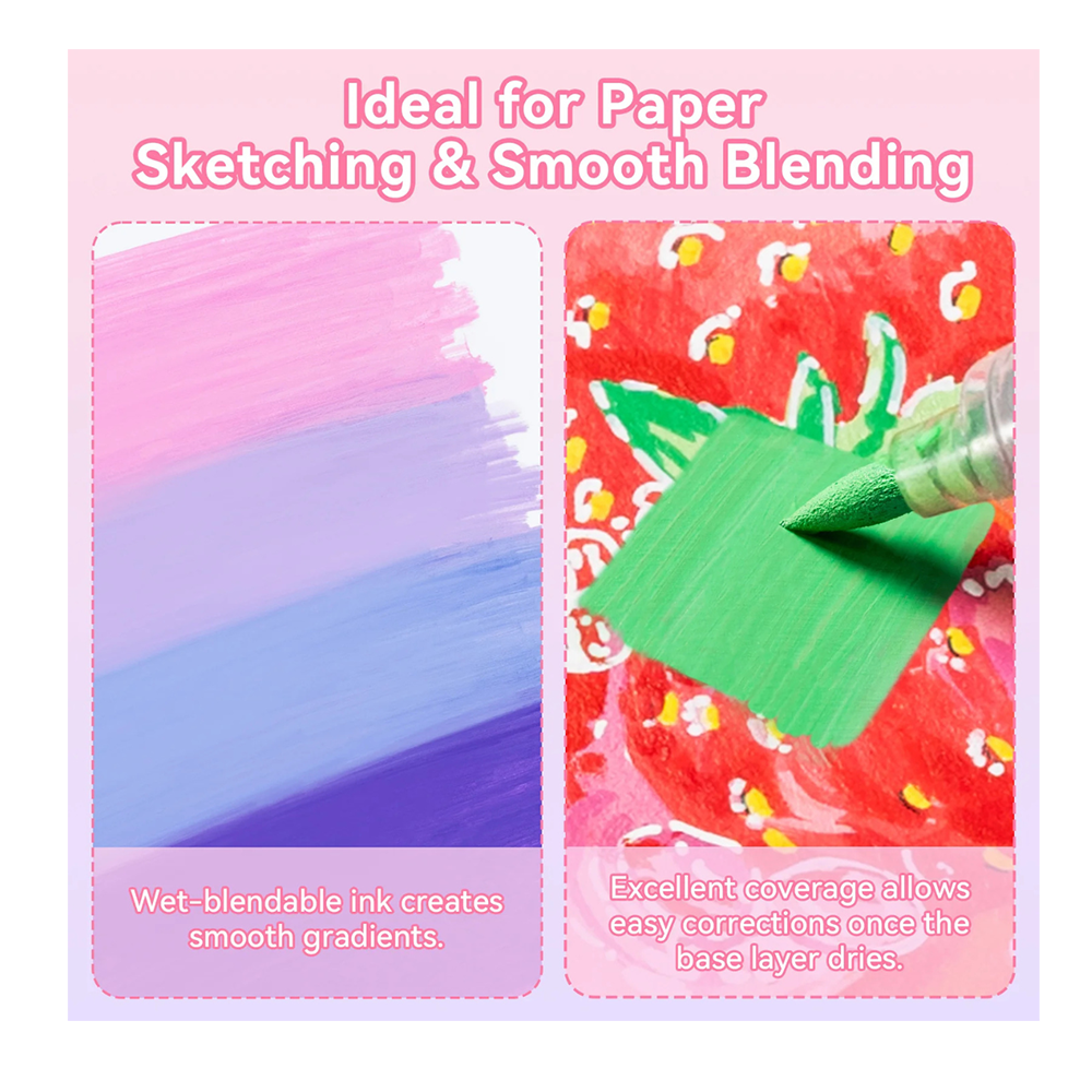 Μαρκαδόροι Ακρυλικοί 24 τεμαχίων Waimoku Brush & Bullet OHU-Y30-80601-96 Ohuhu - 1