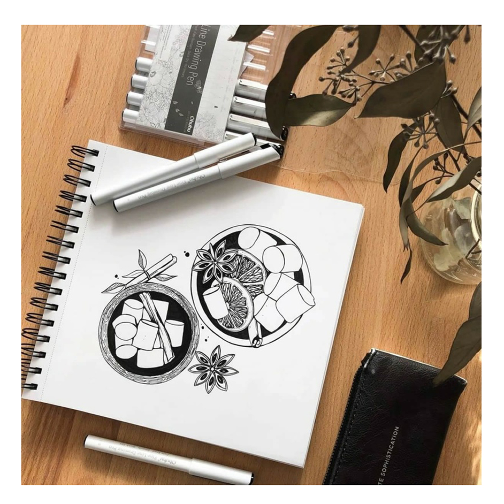 Πένες Σχεδίου Σετ 8 Τεμαχίων OHU-Y30-80600-28  Ohuhu - 2