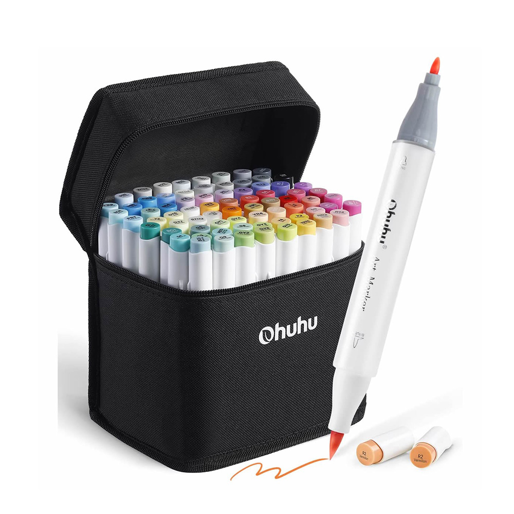 Μαρκαδόροι Αλκοόλης 72 τεμαχίων Διπλής Μύτης Honolulu B OHU-Y30-80404-60 Ohuhu - 109916