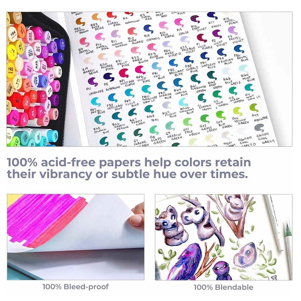 Μπλοκ Σχεδίου 30Φ 17,5 x 16cm 200gr OHU-Y44-83000-14 Ohuhu - 3