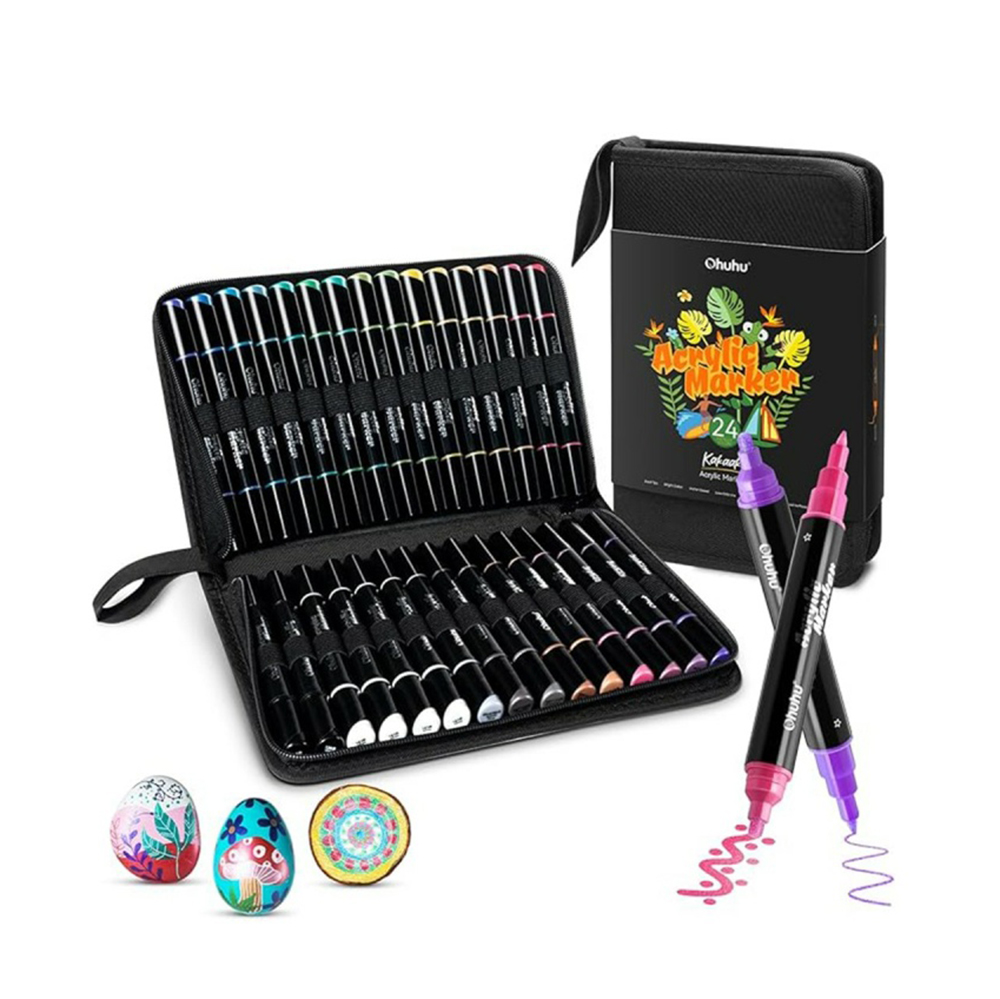 Μαρκαδόροι Ακρυλικοί 30 τεμαχίων Kakaoko Μεταλλικά Χρώματα OHU-Y30-80601-58 Ohuhu - 114518