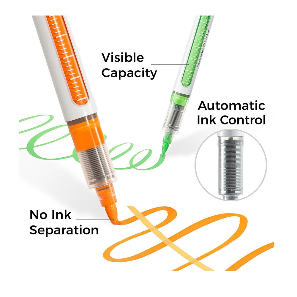 Μαρκαδόροι Ακρυλικοί 48 τεμαχίων Διπλής Μύτης Brush Nahuku OHU-Y30-80601-84 Ohuhu - 3