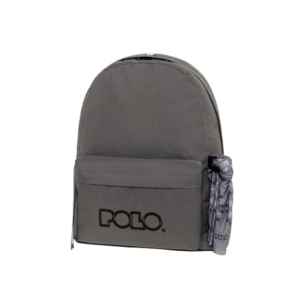 Τσάντα Πλάτης Original Scarf Γκρι Ανθρακί 9-01-135-2620 Polo με ΕΓΓΥΗΣΗ - 1