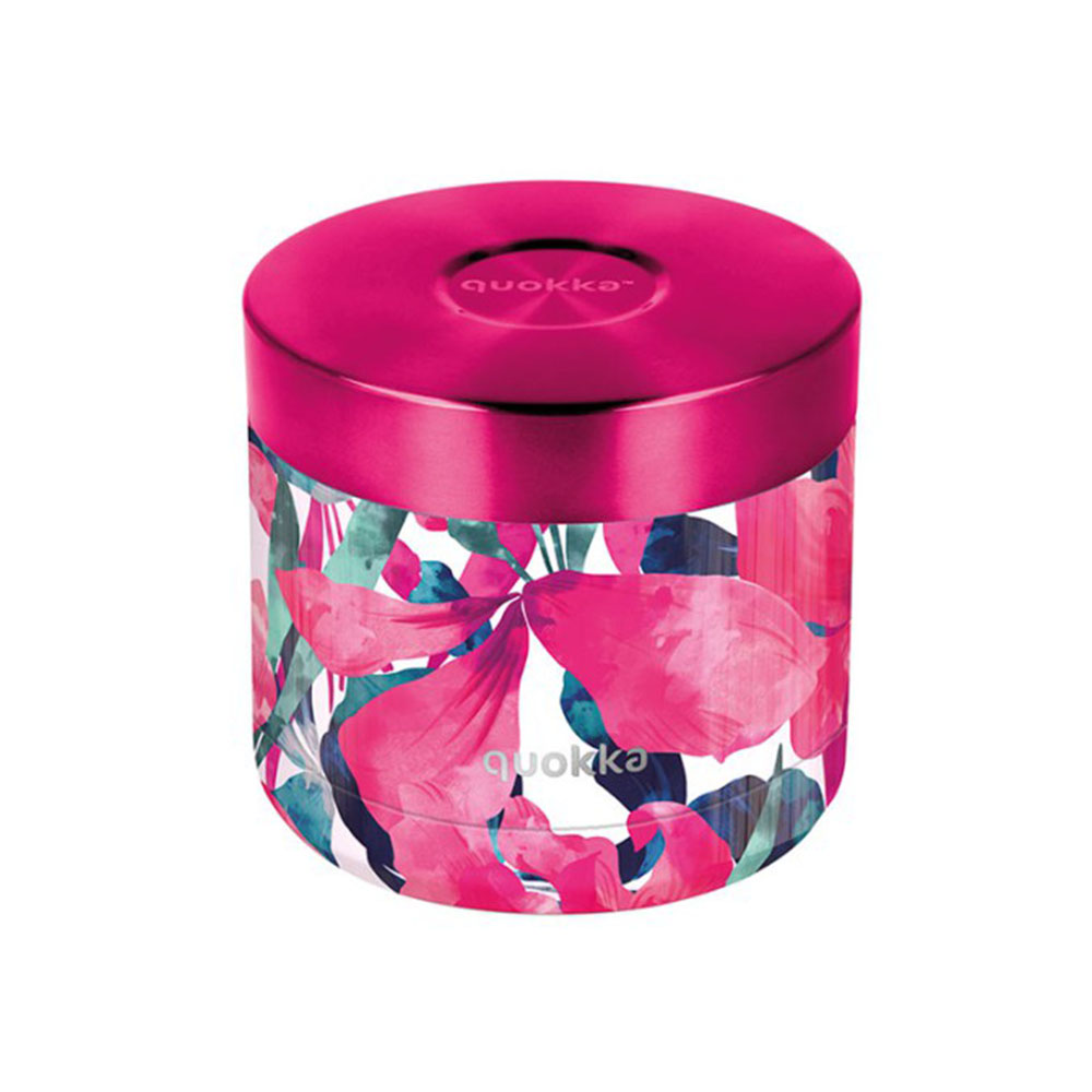 Δοχείο Φαγητού Θερμός Whim Pink Bloom 600ml 41120 Quokka - 117165