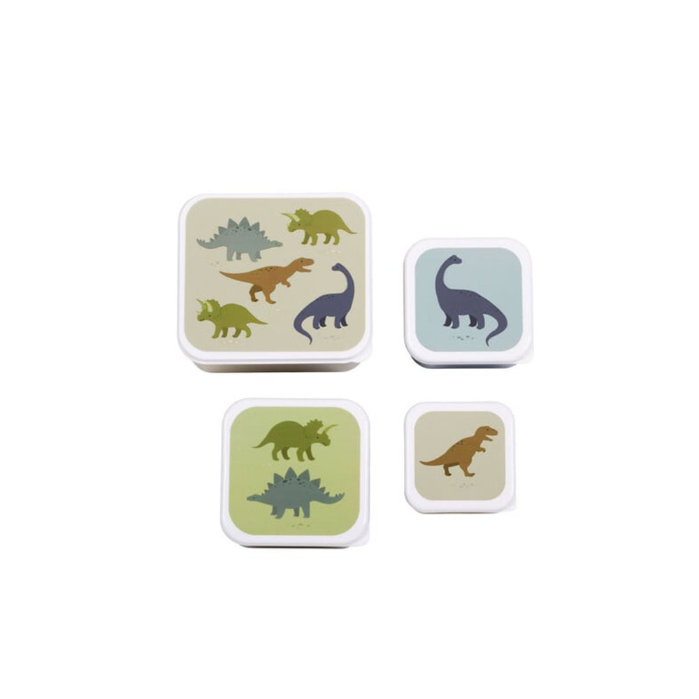 Σετ 4 Δοχεία Φαγητού Dinosaurs SBSEDI38 Little Lovely Company - 1