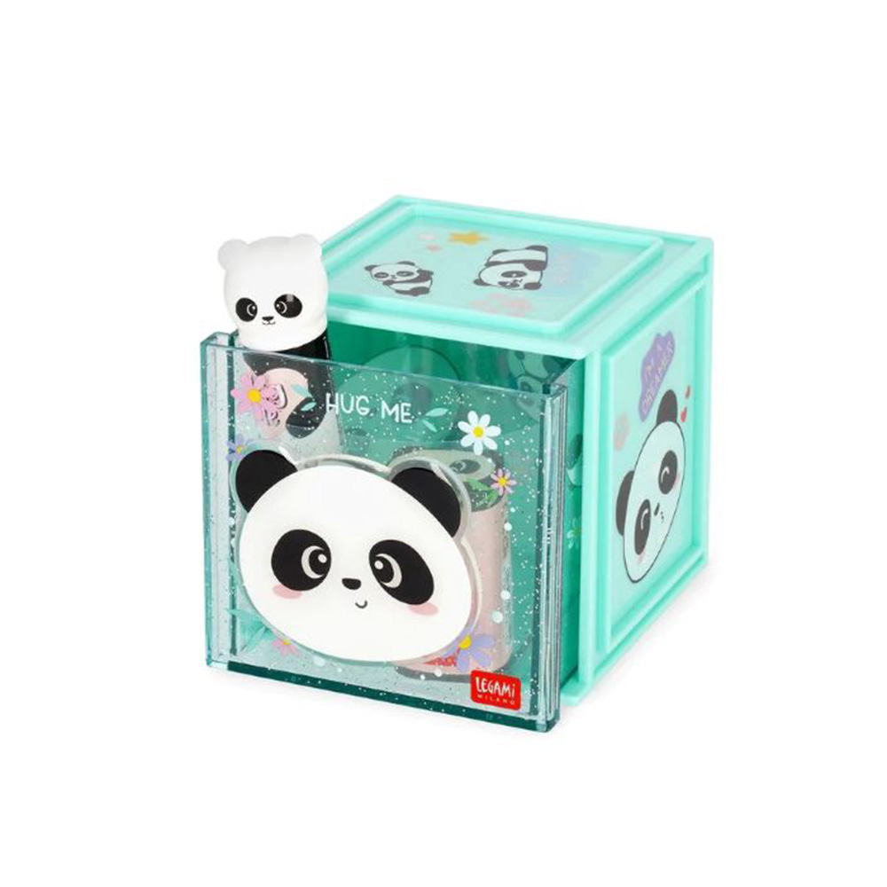 Κουτί Αποθήκευσης Γραφείου Cutie Cube Panda SBX0002 Legami - 1