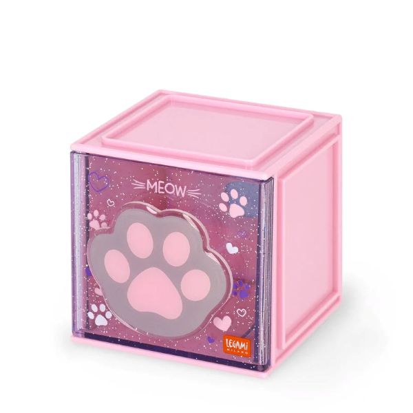 Κουτί Αποθήκευσης Γραφείου Cutie Cube Kitty SBX0003 Legami - 102546