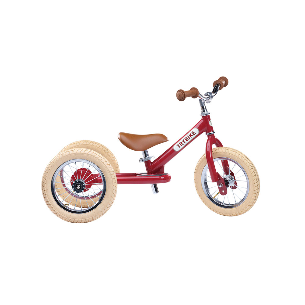 Τρίκυκλο που Μετατρέπεται σε Ποδήλατο Ισορροπίας Vintage Κόκκινο Trybike - 41084