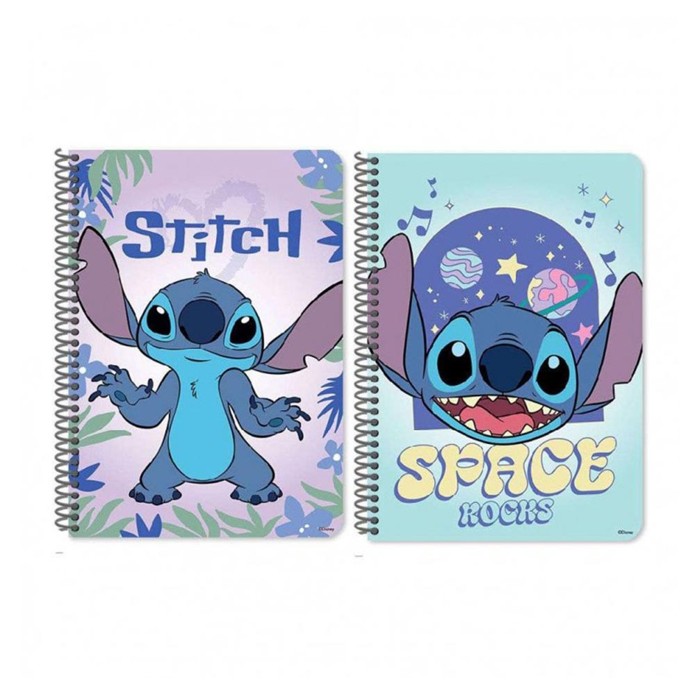 Τετράδιο Β5 Σπιράλ Ριγέ 60Φ 2Θ 17x25εκ Stitch 564976 Must - 106899
