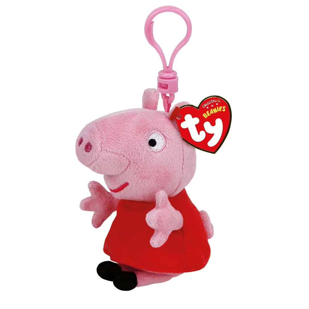 Λούτρινο Χνουδωτό Μπρελόκ Κλιπ Peppa Pig 8,5Εκ 1607-46131 TY Beanie Babies AS - 114654