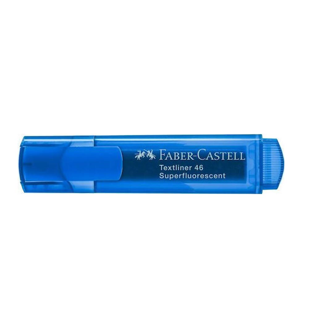 Μαρκαδόρος Υπογράμμισης Textliner Fluo Μπλέ 5mm 154652 Faber-Castell - 106187