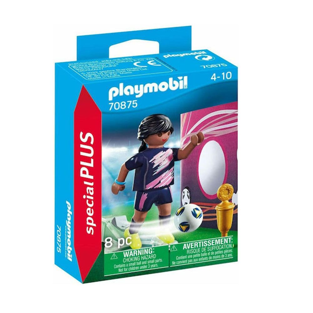 Special Plus Γυναίκα Ποδοσφαιριστής με Τοίχο Εξάσκησης 70875 Playmobil - 112234