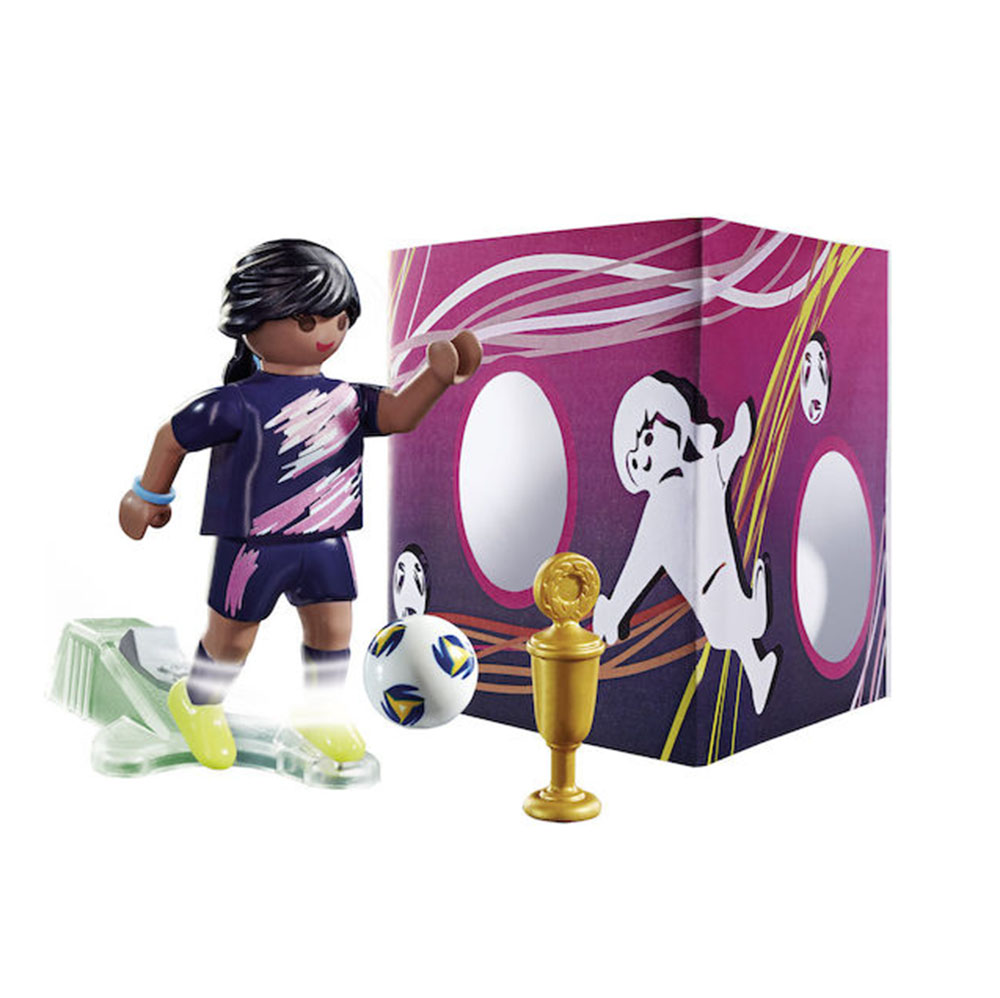 Special Plus Γυναίκα Ποδοσφαιριστής με Τοίχο Εξάσκησης 70875 Playmobil - 2