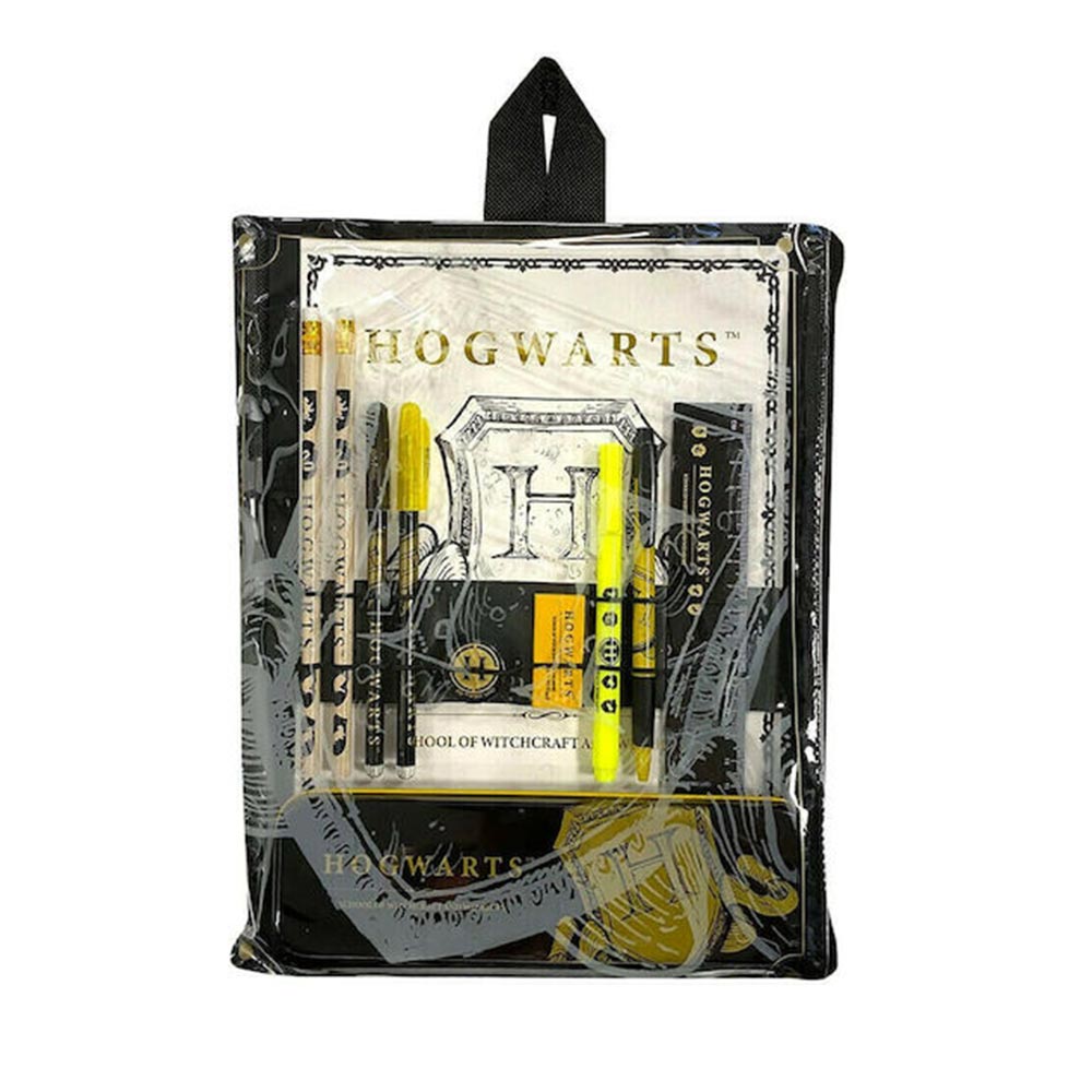 Τσαντάκι Σετ Κασετίνα και Γραφική Ύλη Hogwarts Shield Harry Potter HP148451 Blue Sky - 108281