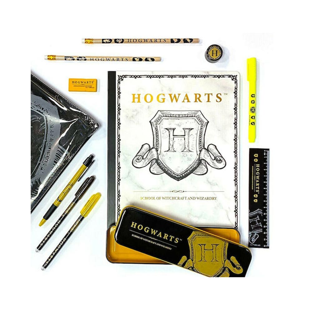 Τσαντάκι Σετ Κασετίνα και Γραφική Ύλη Hogwarts Shield Harry Potter HP148451 Blue Sky - 1