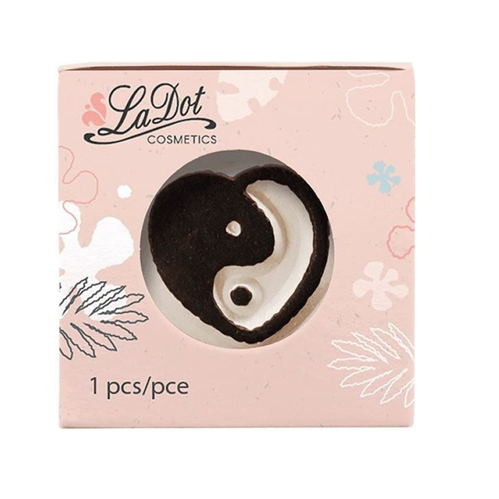 Στάμπα Για Τατουάζ Απο Πέτρα Small Yin Yang Heart 3cm LAS102 LaDot - 0