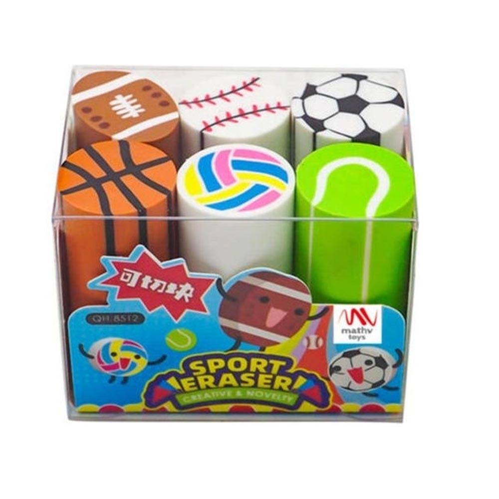 Σετ 6 Γόμες 3D Playing Time QH8512 Qihao - 108327