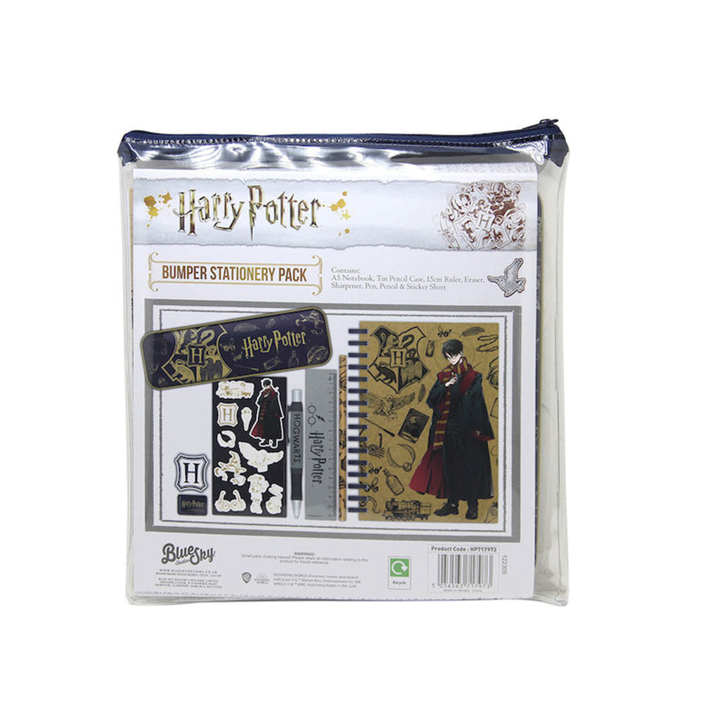 Σετ Γραφικής Ύλης Με Σημειωματάριο Και Κασετίνα Hogwarts Wizard Dynast Harry Potter HP717973  Blue Sky - 1
