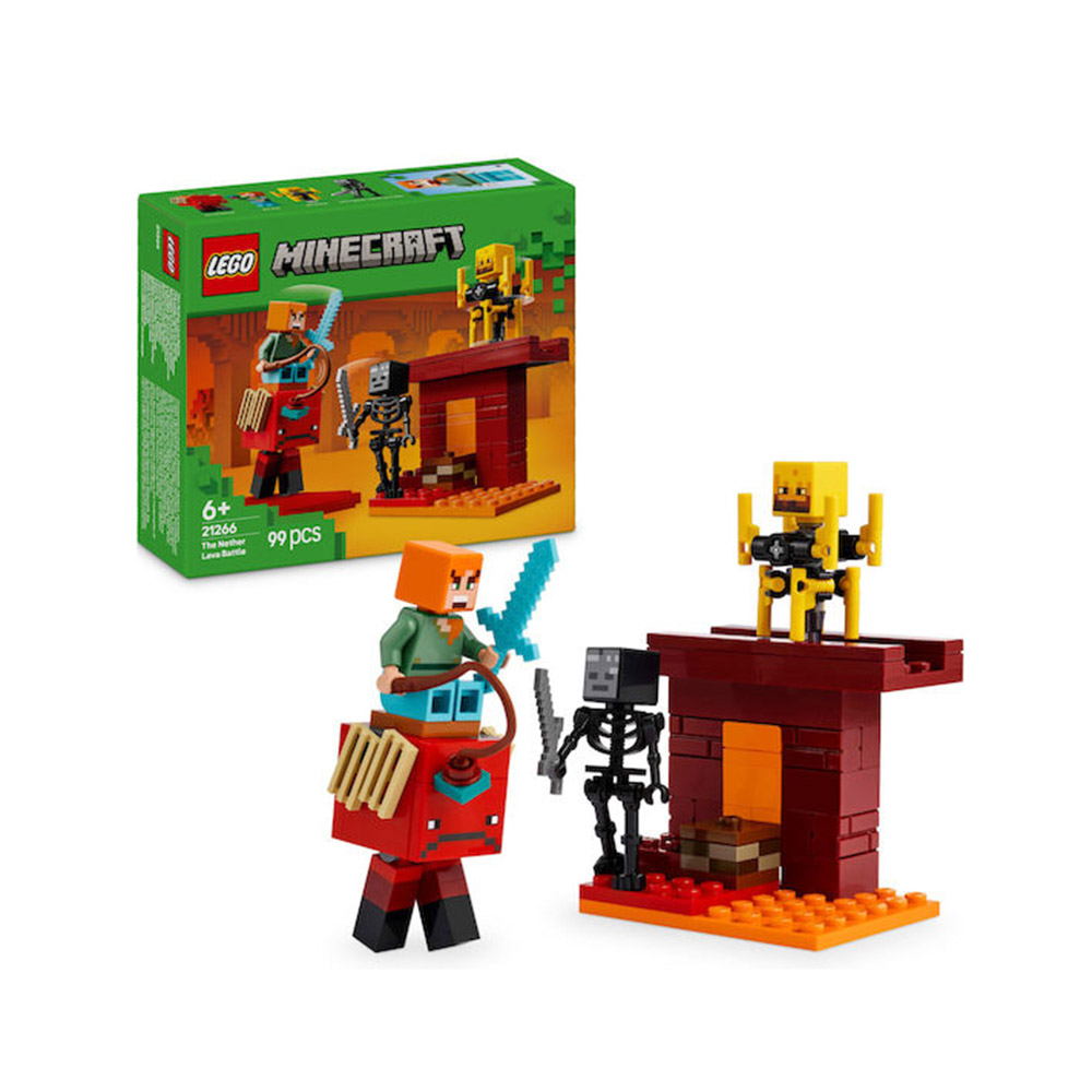 Minecraft The Nether Lava Battle 21266 Lego - 2