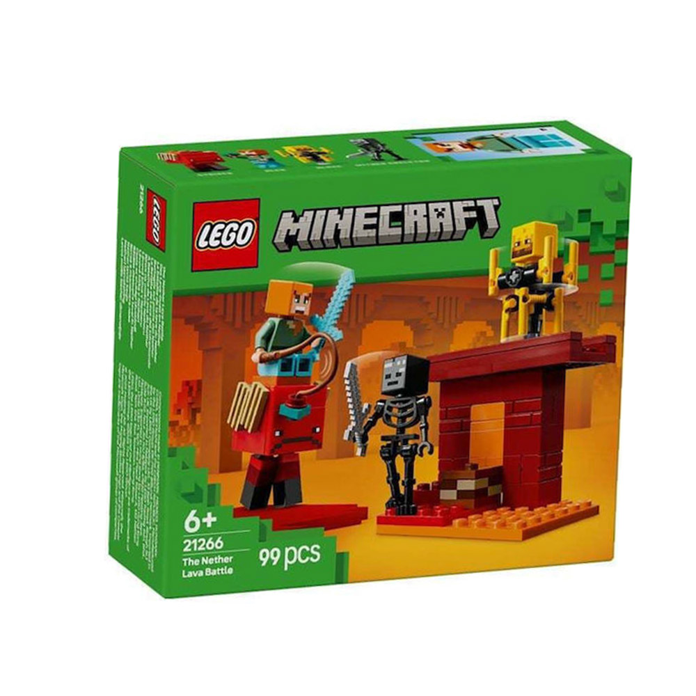 Minecraft The Nether Lava Battle 21266 Lego - 109147