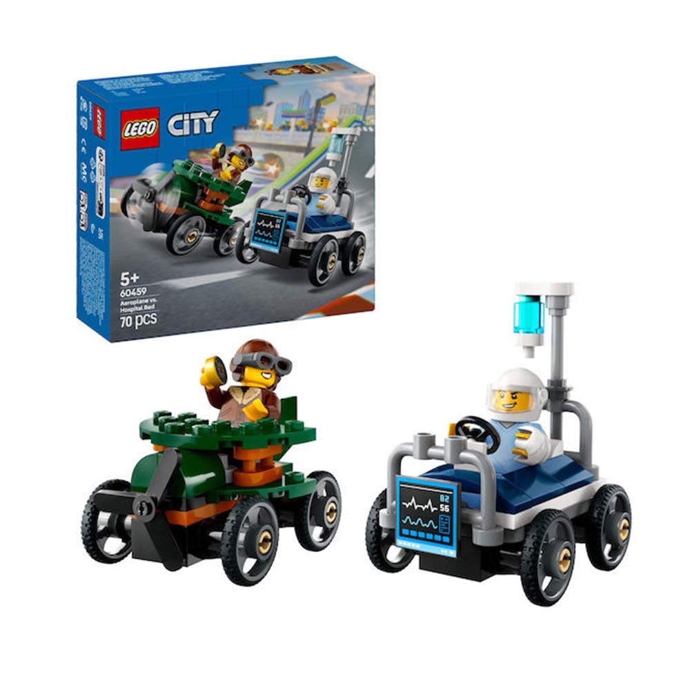  City Airplane vs. Hospital Bed 60459 Lego - 1