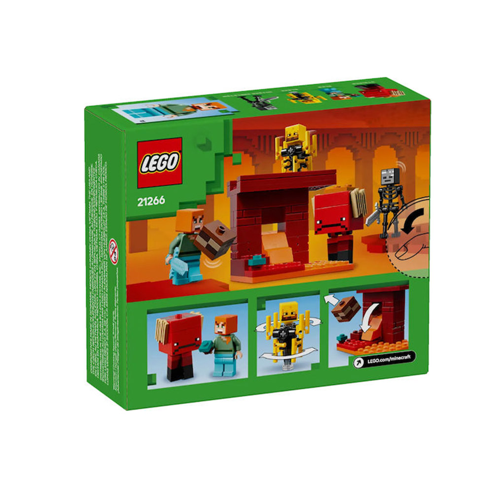 Minecraft The Nether Lava Battle 21266 Lego - 1