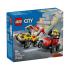 City Pizza vs. Fire Truck Race Car 60458 Lego - 0
