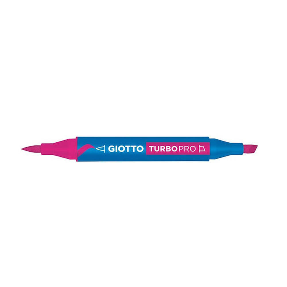 Μαρκαδόρος Με Διπλή Μύτη Water Based N.14 Magenta 148014 Turbo Pro Giotto - 102650