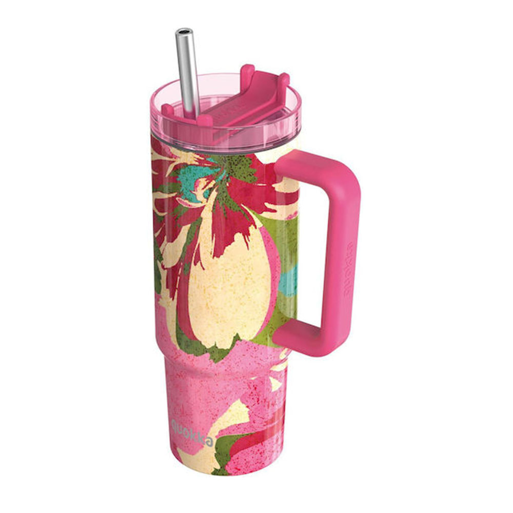 Ποτήρι Θερμός με Καλαμάκι Rambler SS Pink Flambe L 950ml 40030 Quokka - 117145