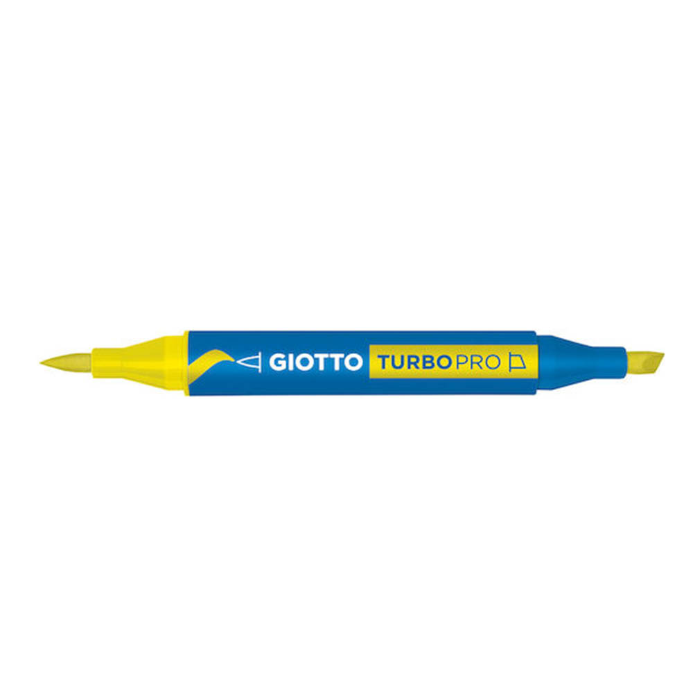 Μαρκαδόρος Με Διπλή Μύτη Water Based N.3 Κίτρινο Amarillio 428003 Turbo Pro Giotto - 102675
