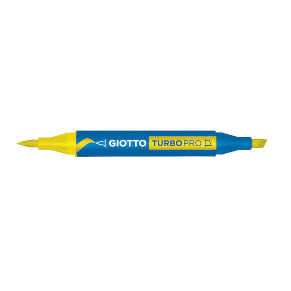 Μαρκαδόρος Με Διπλή Μύτη Water Based N.4 Deep Yellow 428004 Turbo Pro Giotto - 102689