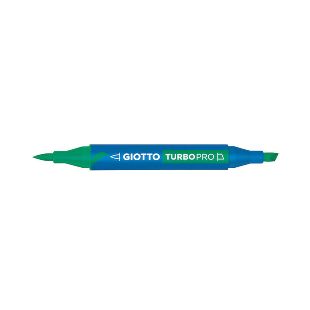 Μαρκαδόρος Με Διπλή Μύτη Water Based N.19 Emerald Green 428019 Turbo Pro Giotto - 102655