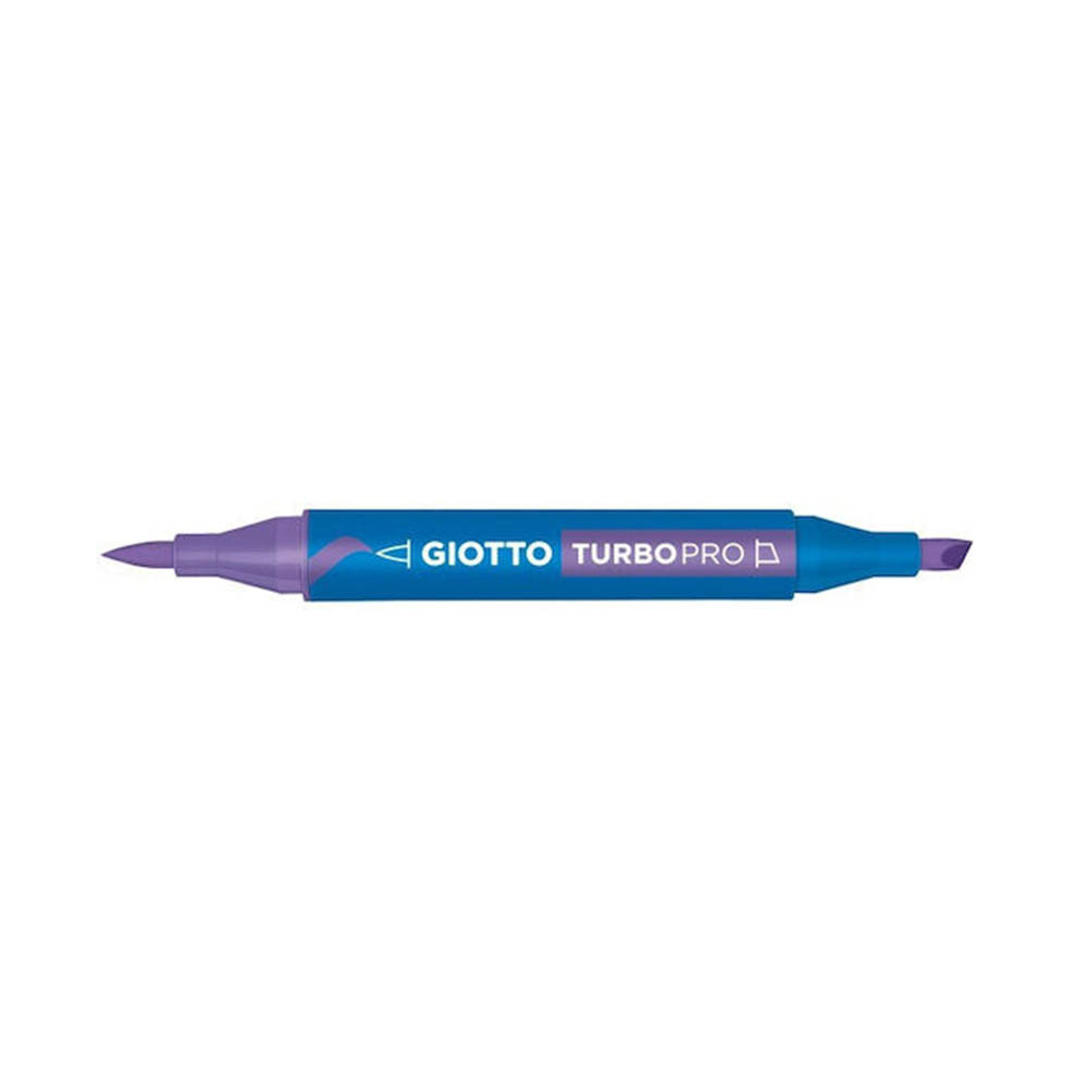 Μαρκαδόρος Με Διπλή Μύτη Water Based N.27 Βιολετί 428027 Turbo Pro Giotto - 102662