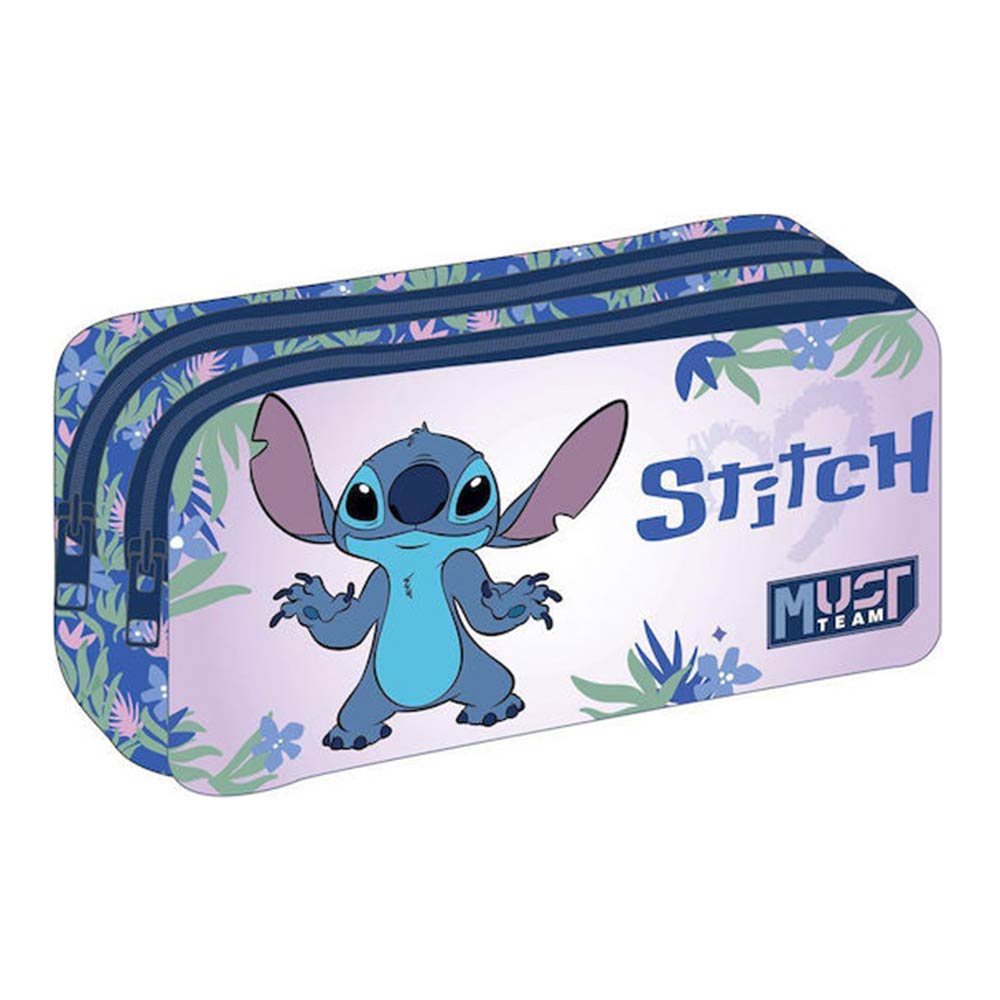 Κασετίνα Βαρελάκι με 2 Φερμουάρ Lilo & Stitch 565162 Must - 104741