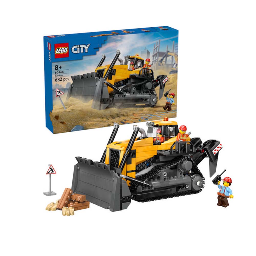 City Yellow Bulldozer 60466 Lego - 5