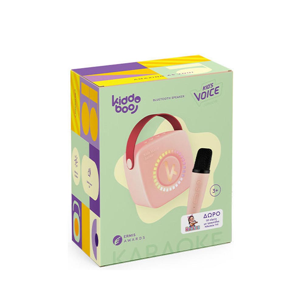 Karaoke Speaker & Mic BT KidsVoice Pink KBT3NTPNK Kiddoboo - 4