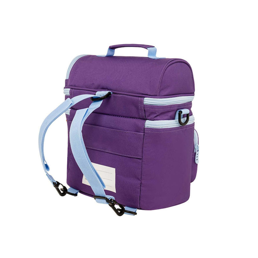 Τσαντάκι Φαγητού Χειρός/Ώμου/Πλάτης Double Cooler Ισοθερμικό Μωβ 9-07-096-4657 Polo - 1
